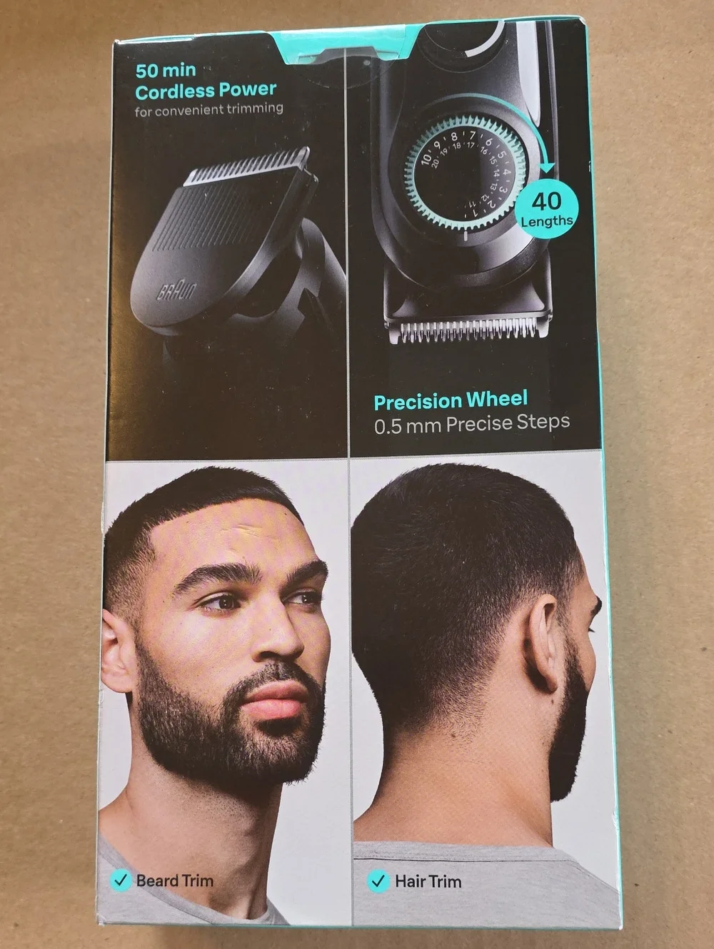 Braun All-in-One 3 Black & Teal Trimmer Kit - Men's Grooming